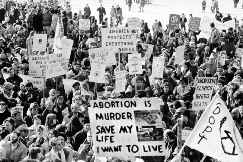 "Right to Life" Demonstration, Washington, D.C., USA, photograph by Thomas J. O'Halloran, January 23, 1978