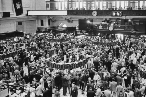 New York City Stock Exchange, New York City, New York, USA, photographer Thomas J. O'Halloran, Warren K. Leffler, June 1969