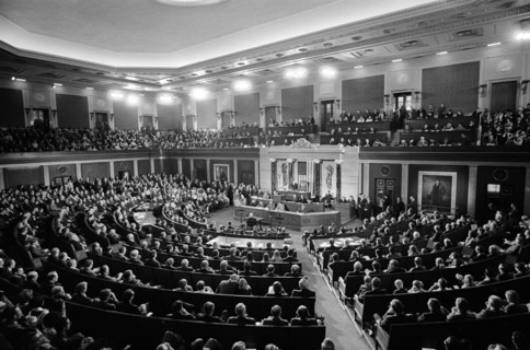 Opening Session of the 92nd Congress, U.S. Capitol, Washington, D.C., USA, photograph by Marion S. Trikosko, January 21, 1971