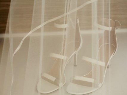 Wedding Veil and Shoes