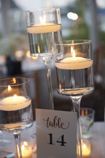 Candle Light at Wedding Reception