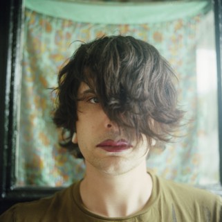 Man with Hair Over his Eyes, Red Lipstick