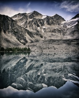 Lake and Mountain Scenic, Welsh Lakes, Purcell Mountains, British Columbia, Canada