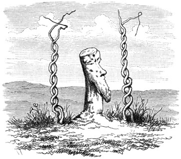 A Fetish of Unknown Purpose in Lunda, Illustration from the book, "Volkerkunde" by Dr. Friedrich Ratzel, Bibliographisches Institut, Leipzig, 1885