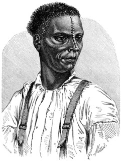 “Knopneuz” (button-nose) of the lower Congo, Illustration from the book, "Volkerkunde" by Dr. Friedrich Ratzel, Bibliographisches Institut, Leipzig, 1885