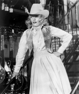 Conny Van Dyke, on-set of the Film, "W.W. & the Dixie Dancekings", 20th Century-Fox, 1975