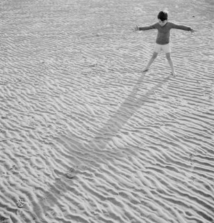 child, boy, beach, sand, shadow, historical,