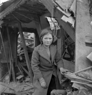 girl, bombing, WWII, World War II, London, historical,