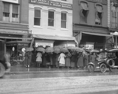 women, shopping, retail, stores, historical,