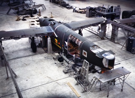 Transport Plane just before it comes to Pre-assembly Line