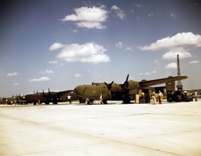 Consolidated transport planes being loaded