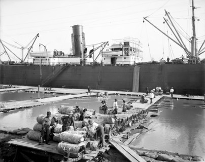 Steamer loading hides