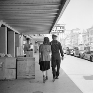 Sailor and Girl on Canal Street