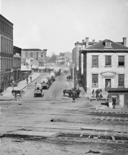 Street Scene showing Northward View across Tracks on Whitehall Street