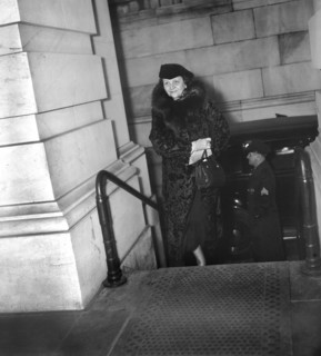 U.S. Secretary of Labor Frances Perkins arriving at Capitol to hear U.S. President Franklin Roosevelt address Joint Session of Congress