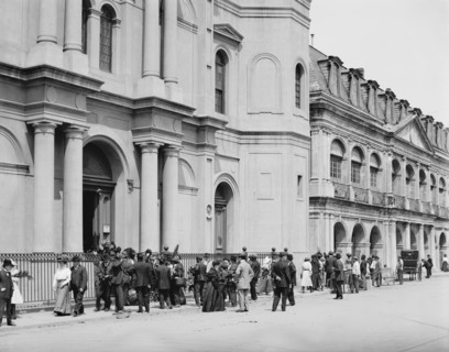 Good Friday in front of St. Louis Cathedral