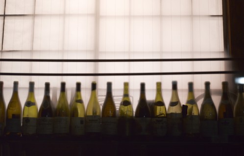 Row of Wine Bottles