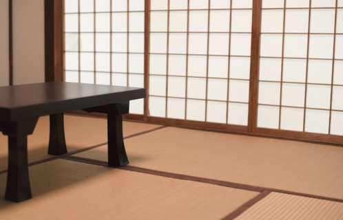 Interior Room of Traditional Japanese Ryokan