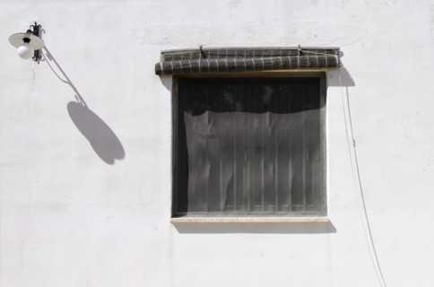 Square Window and White Wall