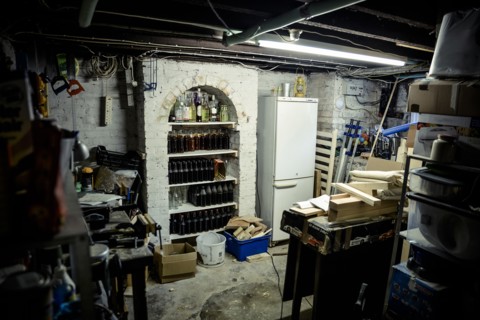 Messy Storage Basement