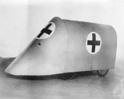 Red Cross Vehicle used for gathering Wounded Soldiers from Trenches during World War I