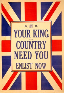 Your king and country need you. Enlist Now