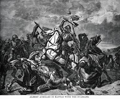 Albert Achilles in Battle with the Suabians