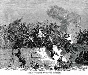 Battle of Cortez with the Mexicans