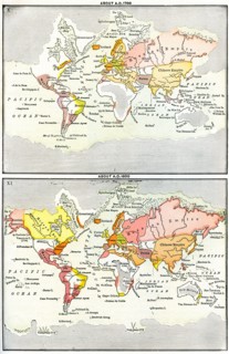 X Map of the World about A.D. 1700
