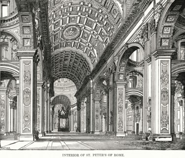 Interior of St. Peter's of Rome