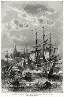 Landing of the English Fleet with Henry VIII at Calais
