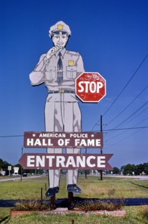 American Police Hall of Fame Entrance Sign, Route 41, 1980