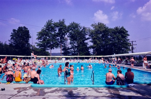 Pool Scene, Raleigh Hotel, 1978