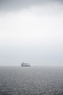 Ferry at Sea,,