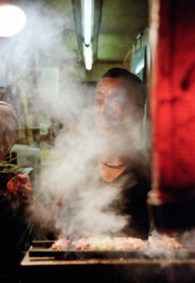 Yakitori Vendor, Omoide Yokocho,
