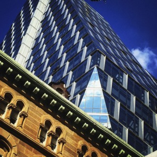 Modern Skyscraper, Low Angle View,