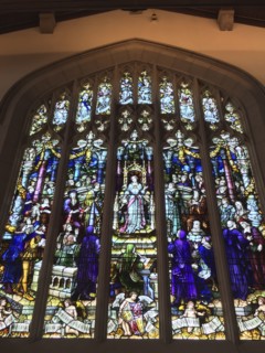 Stained Glass Window, interior, USA