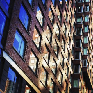 Low Angled Exterior View of Apartment Building, New York City,