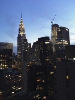 Cityscape at Night, New York City,