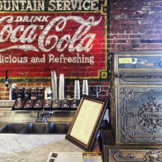 Old-Fashioned Ice Cream Counter,,