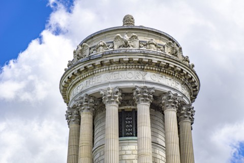 Soldiers' and Sailors' Monument, Top Detail,