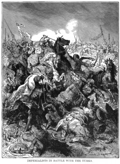 Imperialists in battle with the Turks