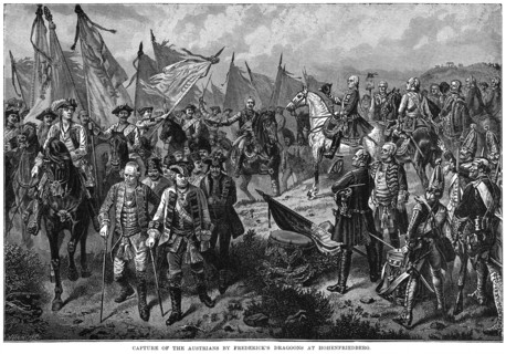Capture of the Austrians by Frederick's Dragoons at Hohenfriedberg