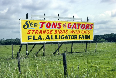 Billboard, Florida Alligator Farm