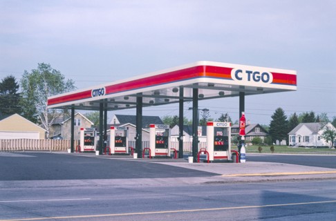 Citgo gas station, overall view