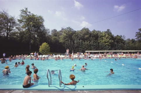 Crowd at the Pool, Raleigh Hotel and Resort