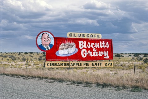 Club Cafe Billboard near Santa Rosa, New Mexico