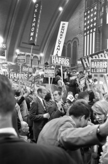 Delegates on Floor at Democratic National Convention, Boardwalk Hall