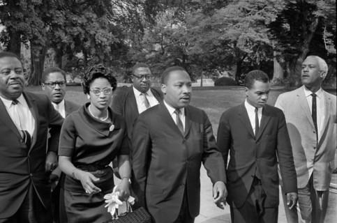 Ralph Abernathy (left), Martin Luther King