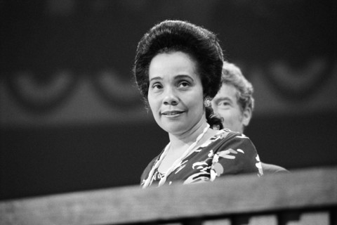 Coretta Scott King, head and shoulders Portrait
